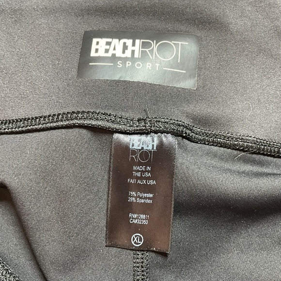 BEACH RIOT Sport PELOTON Black Full Length Leggings High Rise US Sz XL - Picture 5 of 10